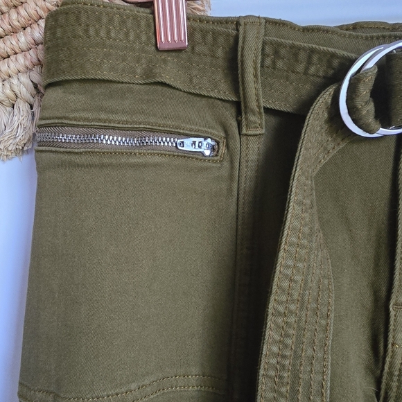 Banana Republic New Olive Green Mid Rise Skinny Utility Jeans Women SZ 30 Long - Picture 5 of 10